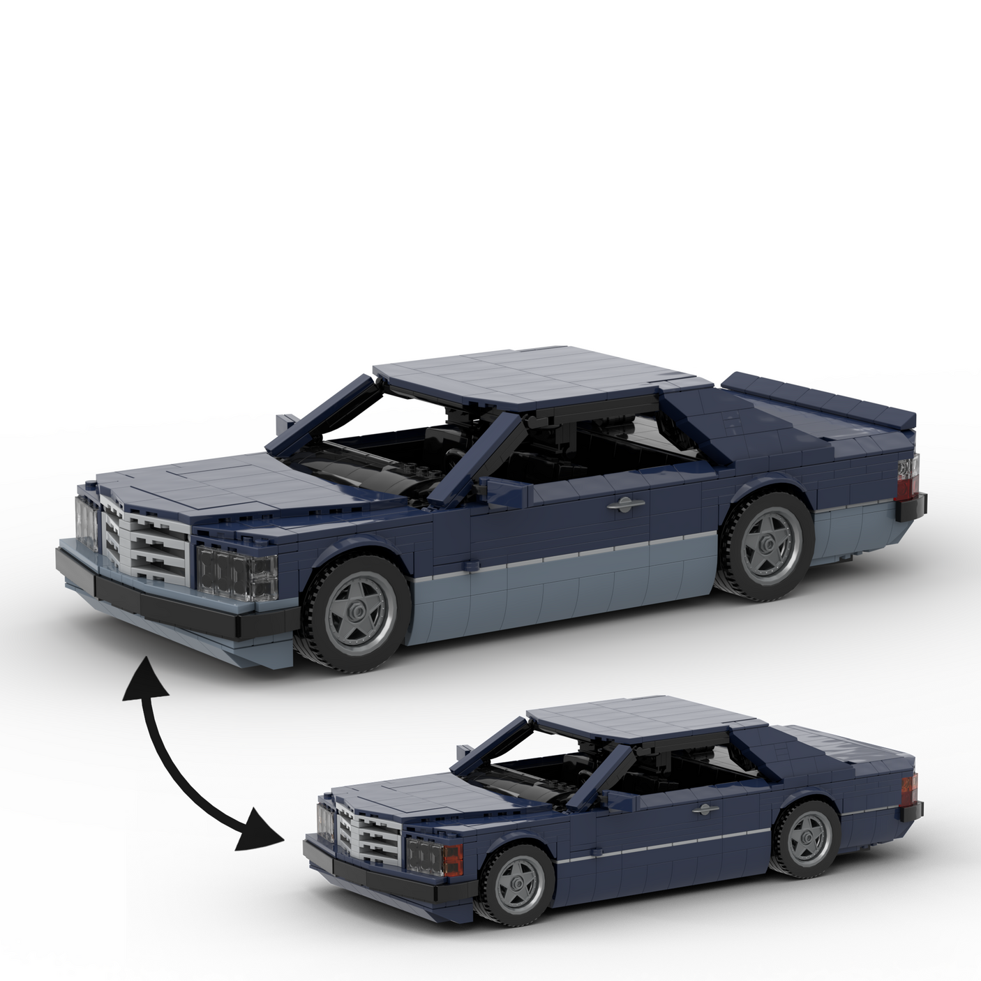Deutsches Grand-Touring-Coupé der 1980er Jahre Klemmbausteine(GoBricks)