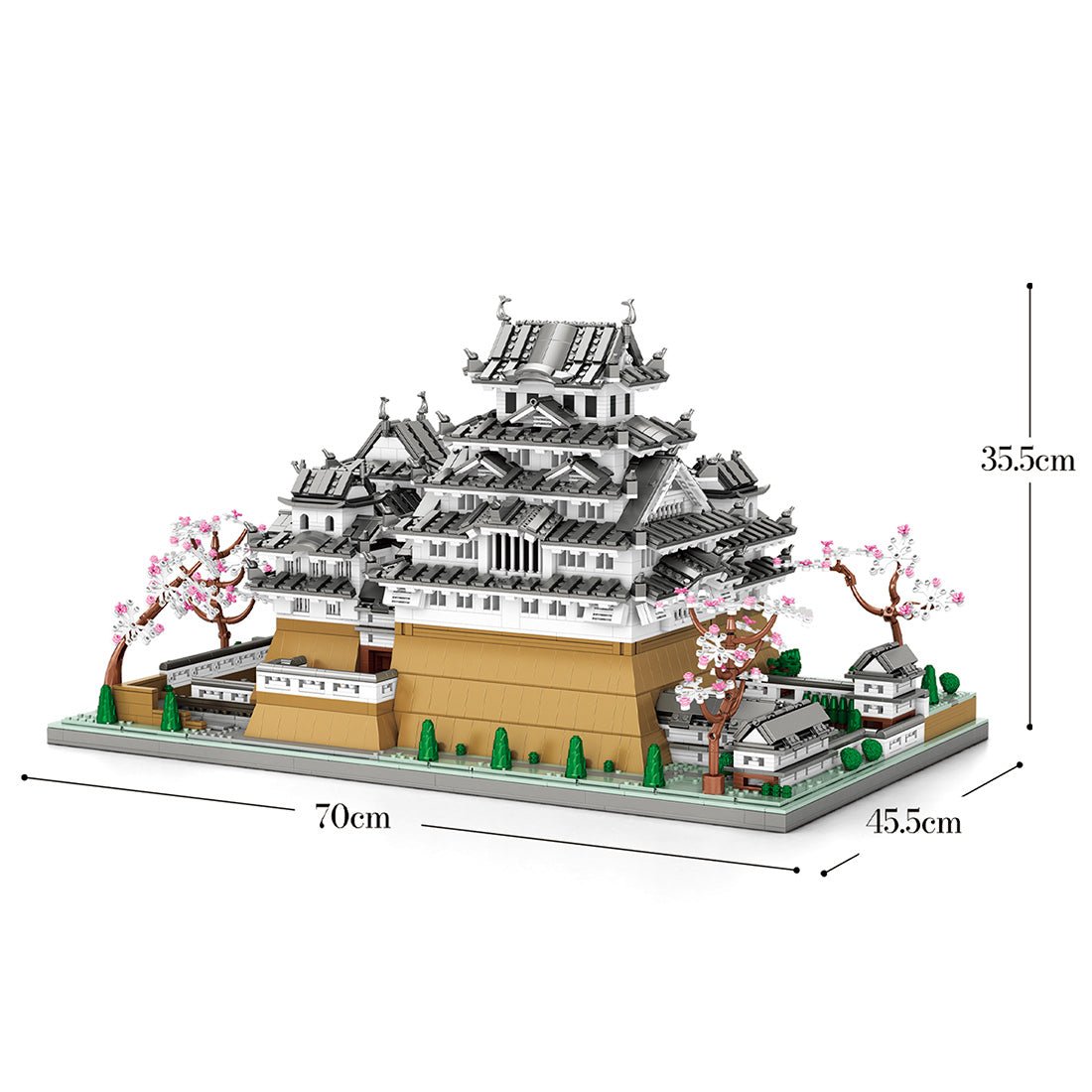 1/127 Scale Japanese White Castle Landmark Klemmbausteine - LesDiy - Klemmbausteine
