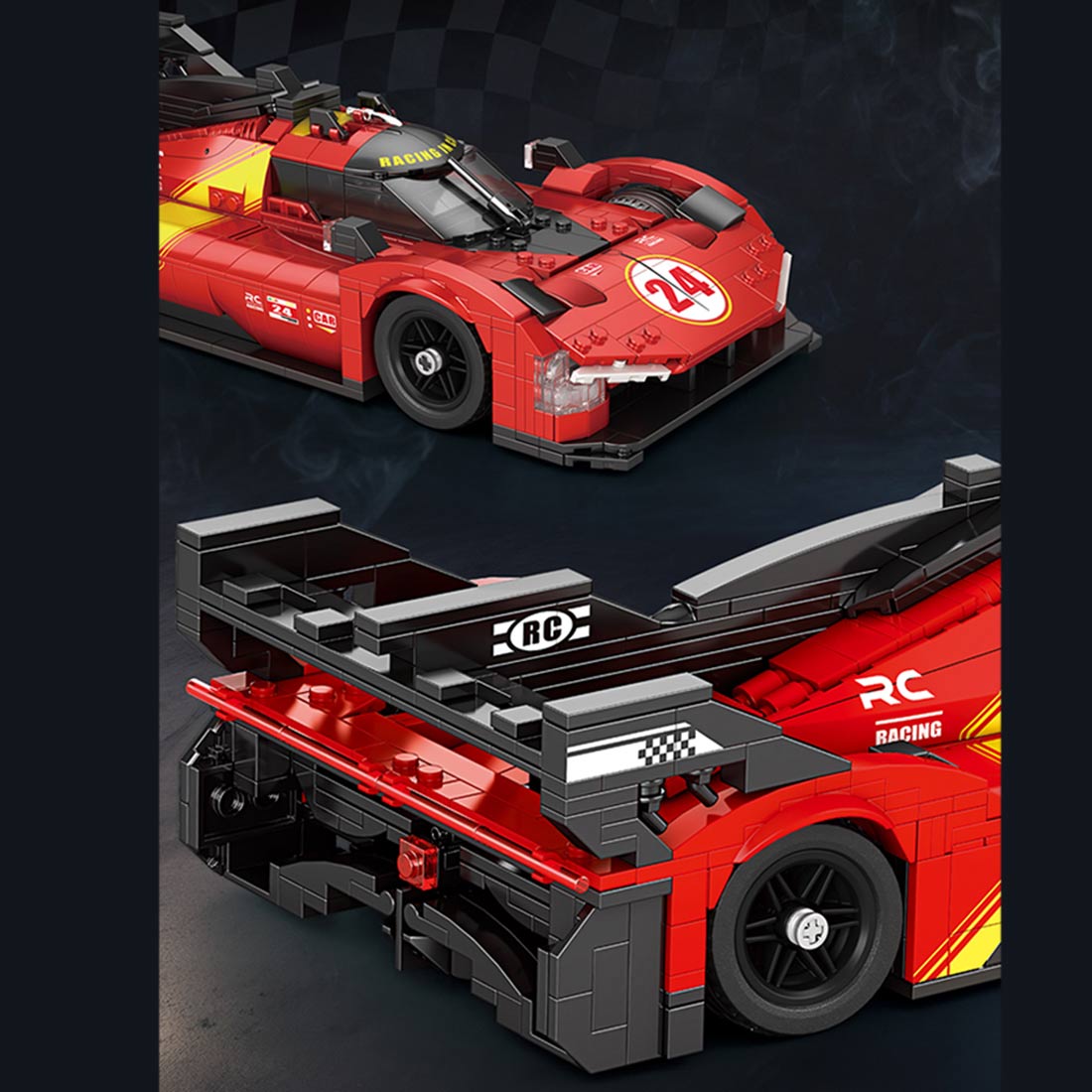 1/15 Scale Race - winning Car Klemmbausteine - LesDiy - Klemmbausteine