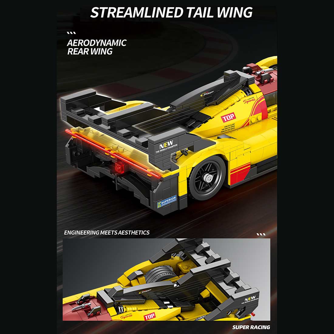 1/15 Scale Race - winning Car Klemmbausteine - LesDiy - Klemmbausteine