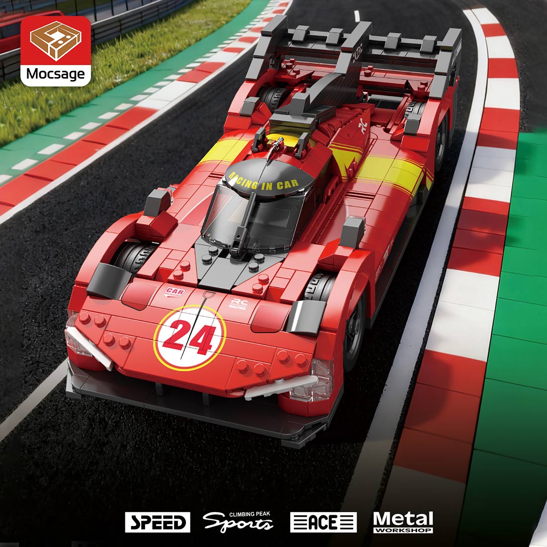 1/15 Scale Race - winning Car Klemmbausteine - LesDiy - Klemmbausteine