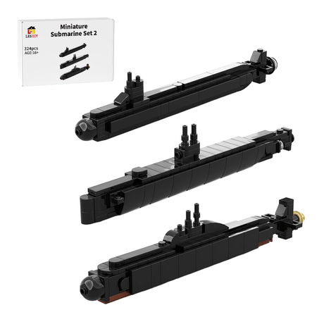 1/150 Scale Mini Submarine Set 2 Klemmbausteine - LesDiy - Klemmbausteine