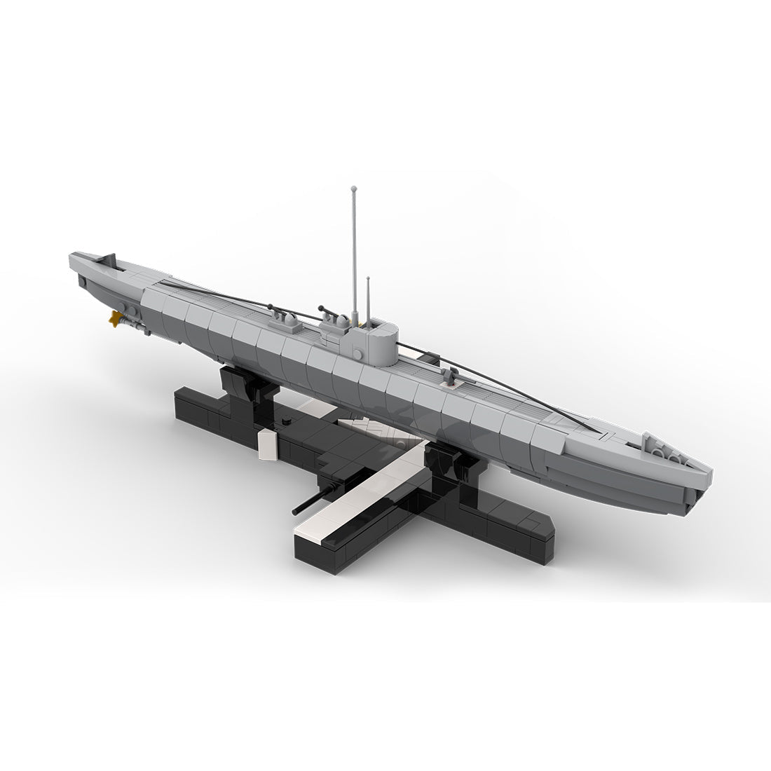 1/200 Scale German U - 156 WWII U - boat Klemmbausteine - LesDiy - Klemmbausteine