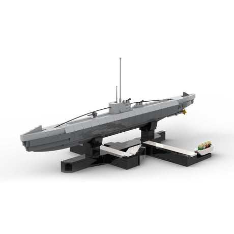 1/200 Scale German U - 156 WWII U - boat Klemmbausteine - LesDiy - Klemmbausteine