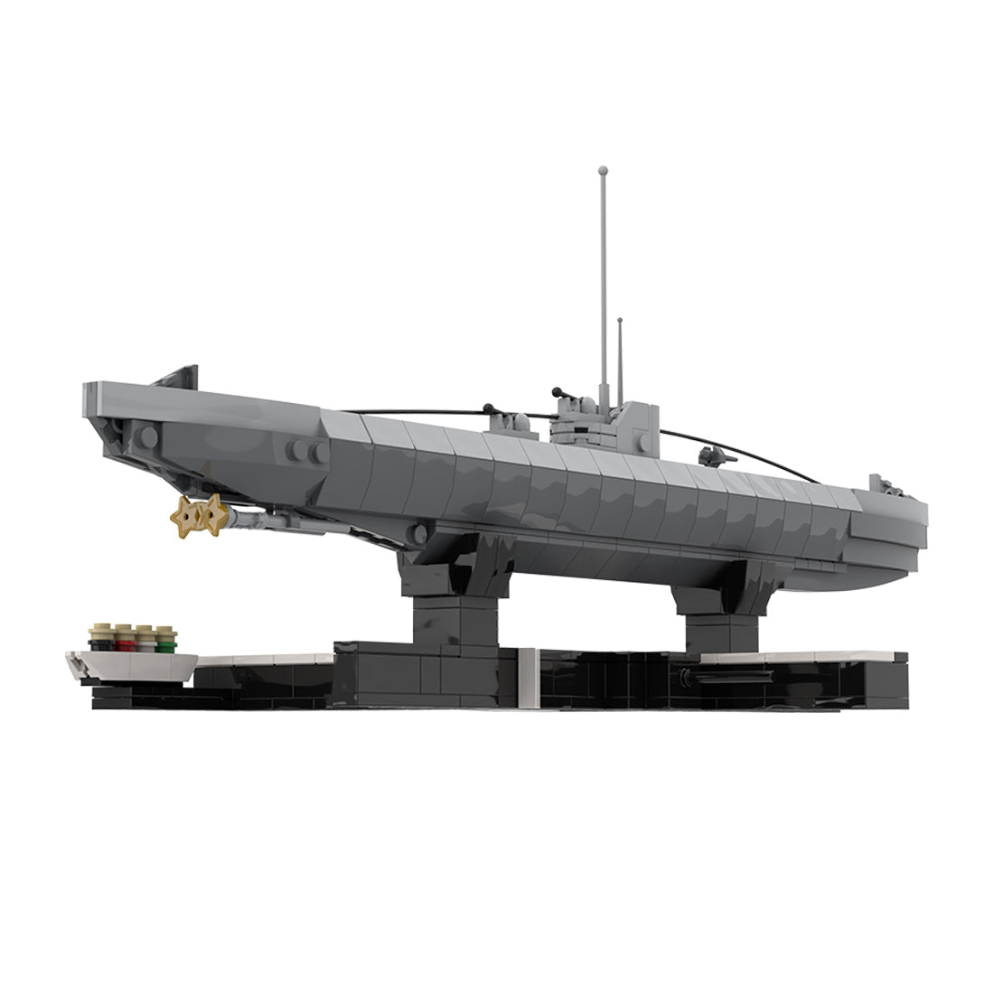 1/200 Scale German U - 156 WWII U - boat Klemmbausteine - LesDiy - Klemmbausteine