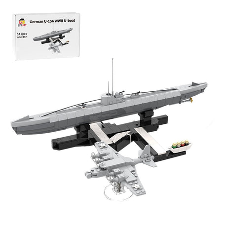 1/200 Scale German U - 156 WWII U - boat Klemmbausteine - LesDiy - Klemmbausteine