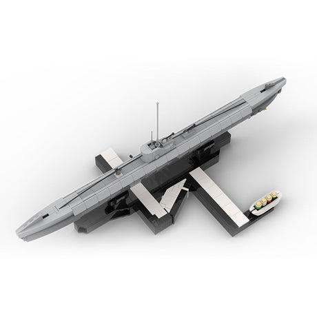 1/200 Scale German U - 156 WWII U - boat Klemmbausteine - LesDiy - Klemmbausteine