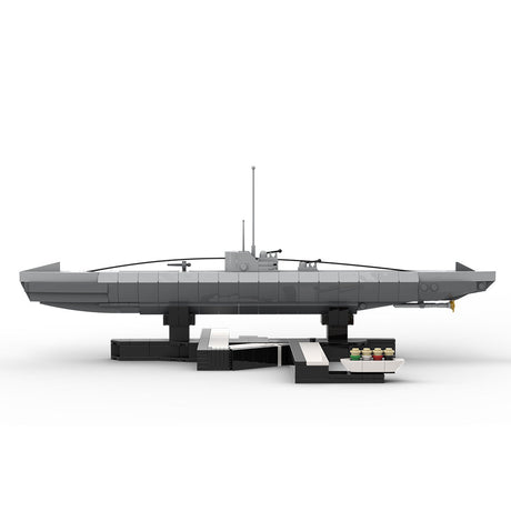 1/200 Scale German U - 156 WWII U - boat Klemmbausteine - LesDiy - Klemmbausteine