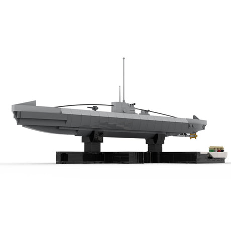1/200 Scale German U - 156 WWII U - boat Klemmbausteine - LesDiy - Klemmbausteine