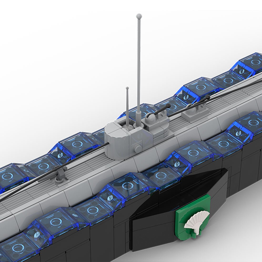 1/200 Scale German U - 505 WWII U - boat Klemmbausteine - LesDiy - Klemmbausteine