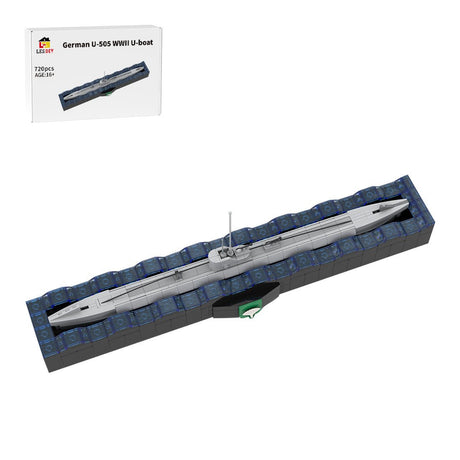 1/200 Scale German U - 505 WWII U - boat Klemmbausteine - LesDiy - Klemmbausteine