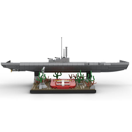 1/200 Scale German U - 864 WWII U - boat Klemmbausteine - LesDiy - Klemmbausteine