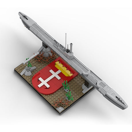 1/200 Scale German U - 864 WWII U - boat Klemmbausteine - LesDiy - Klemmbausteine