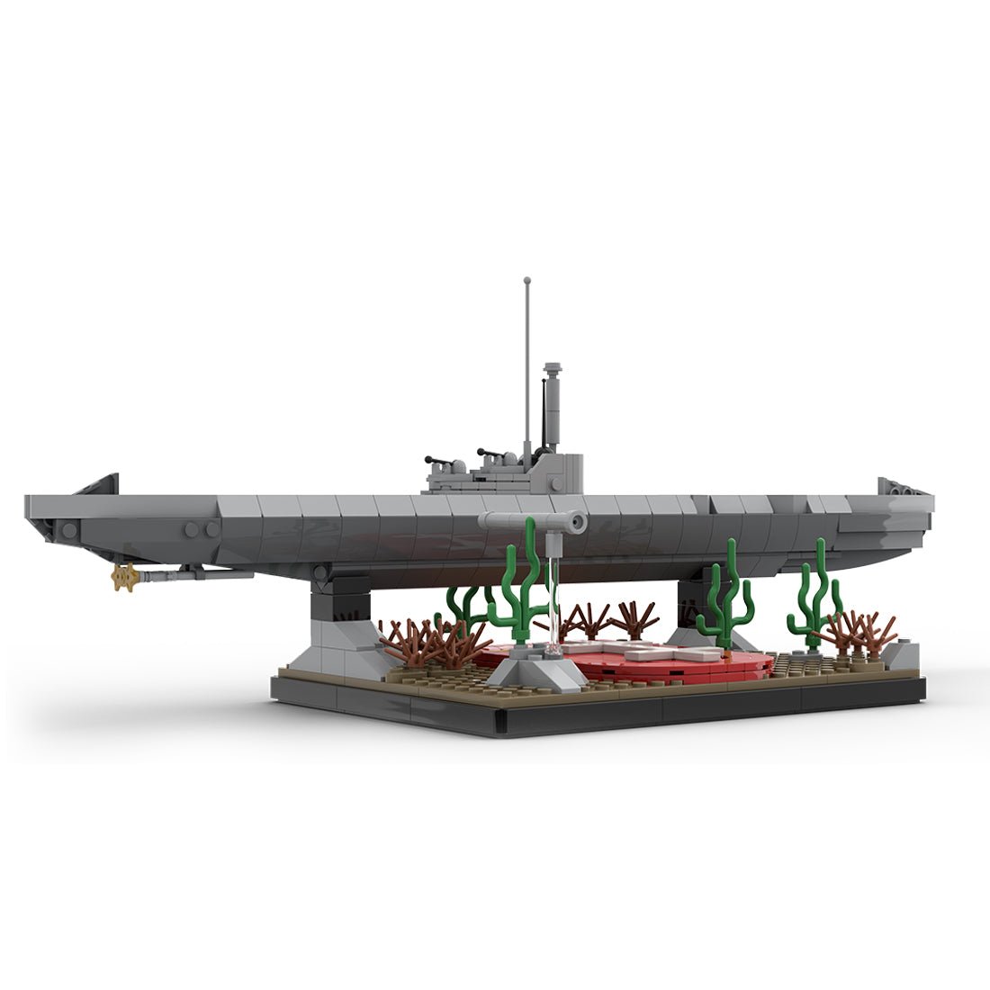 1/200 Scale German U - 864 WWII U - boat Klemmbausteine - LesDiy - Klemmbausteine