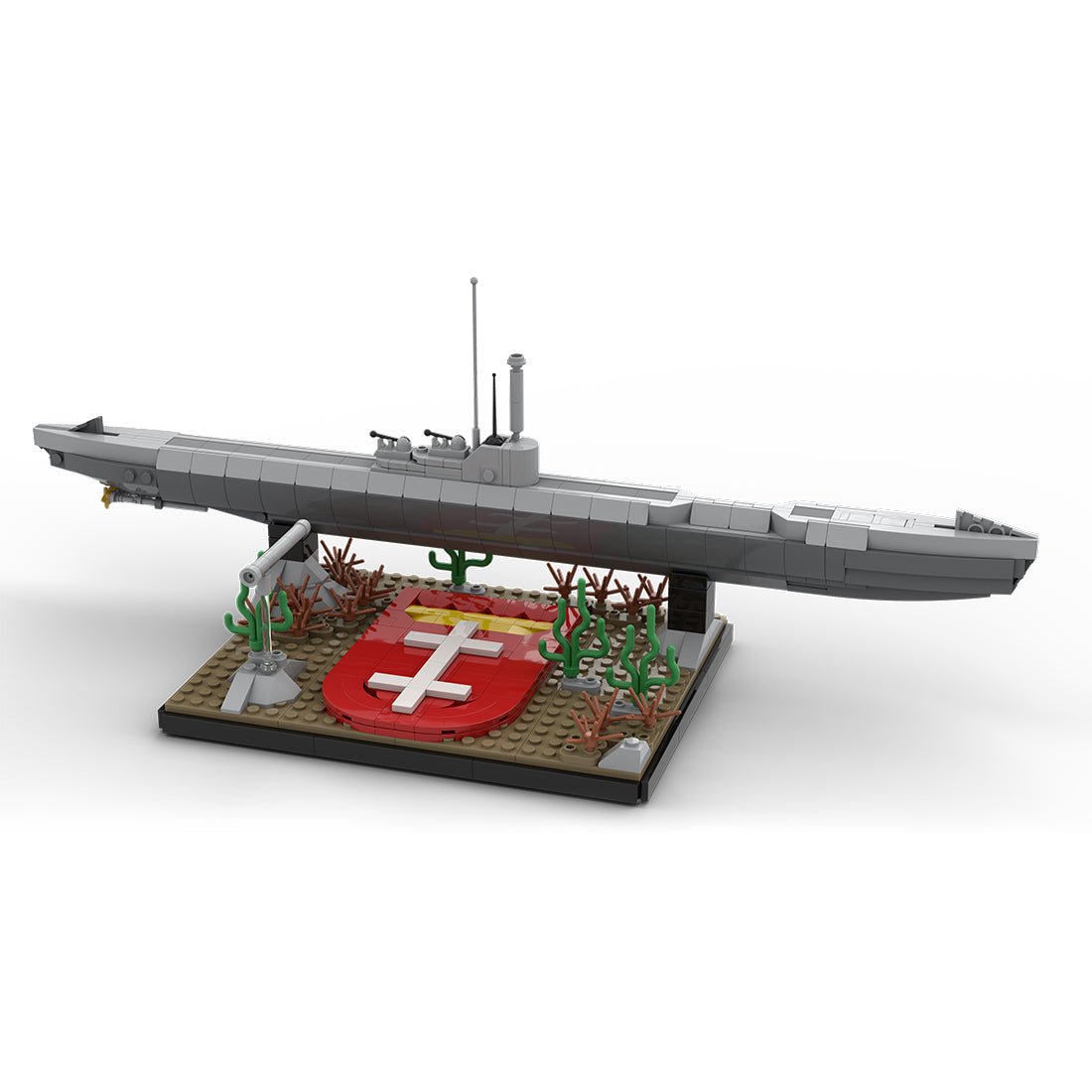 1/200 Scale German U - 864 WWII U - boat Klemmbausteine - LesDiy - Klemmbausteine