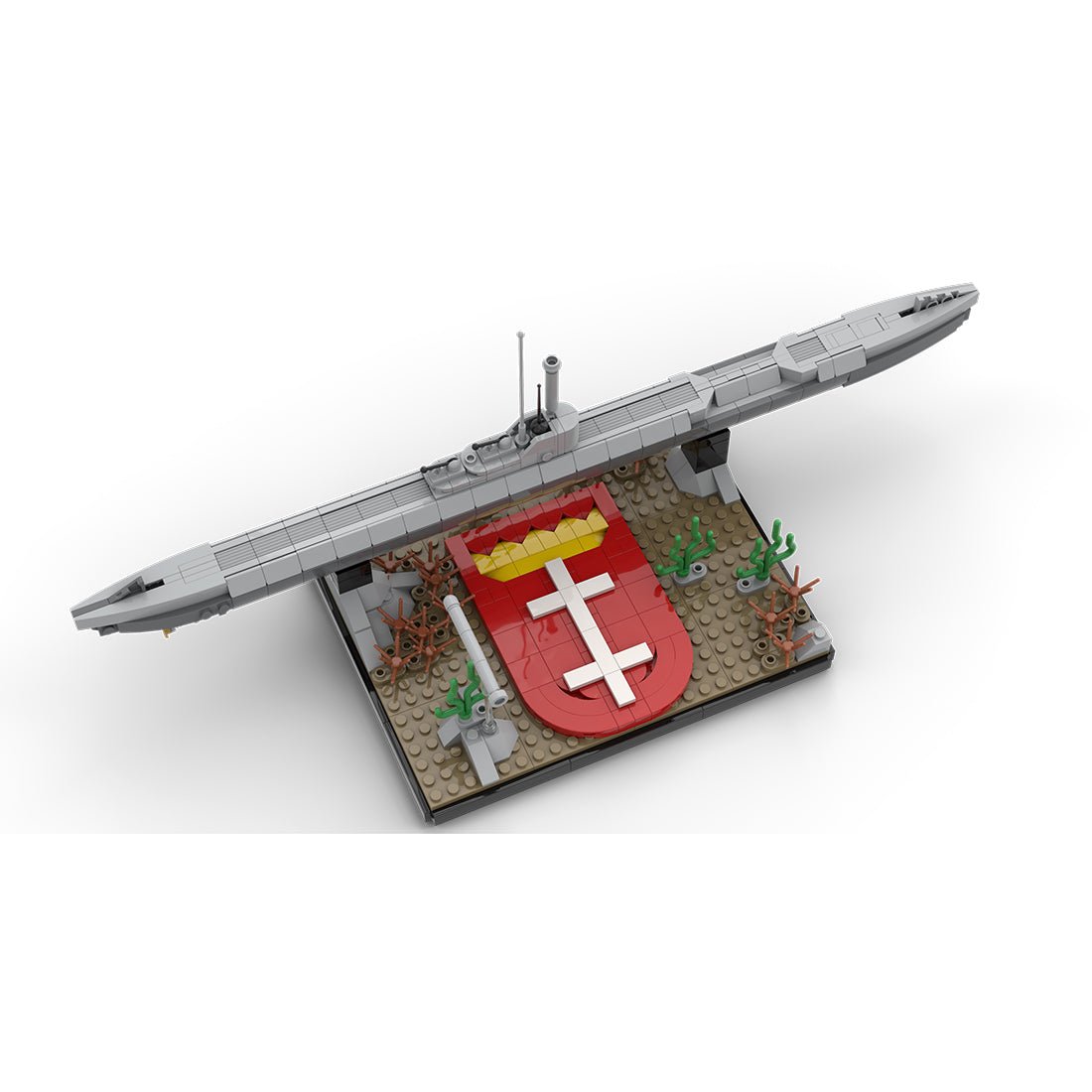 1/200 Scale German U - 864 WWII U - boat Klemmbausteine - LesDiy - Klemmbausteine