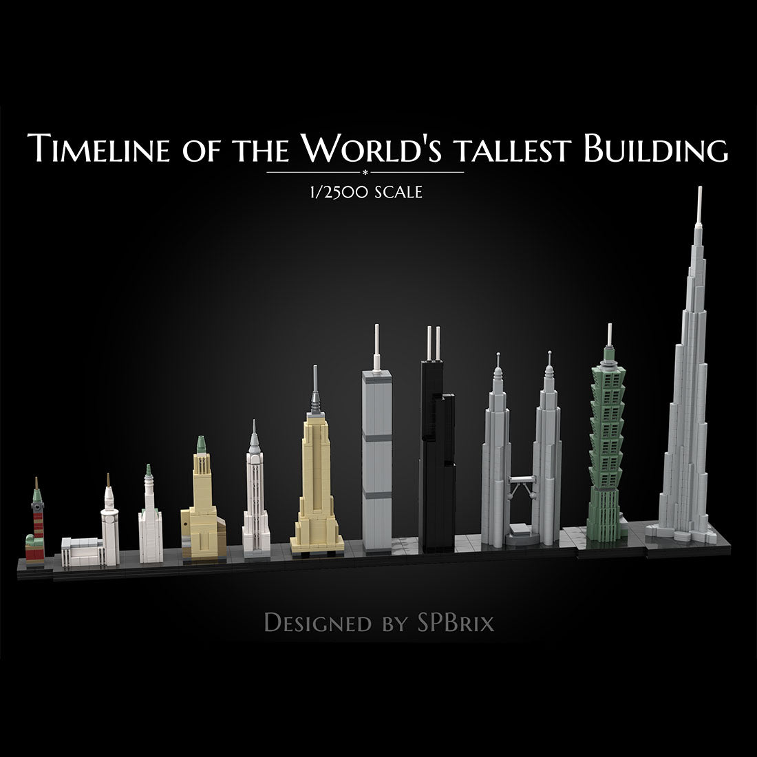 1/2500 Scale Street Scene World Skyscrapers Klemmbausteine - LesDiy - Klemmbausteine