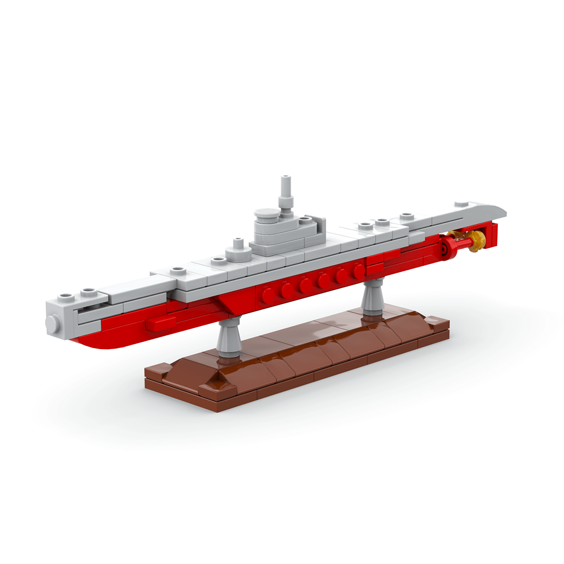 1:260 Militärisches Mini - U - Boot Set 1 Klemmbausteine - LesDiy - Klemmbausteine