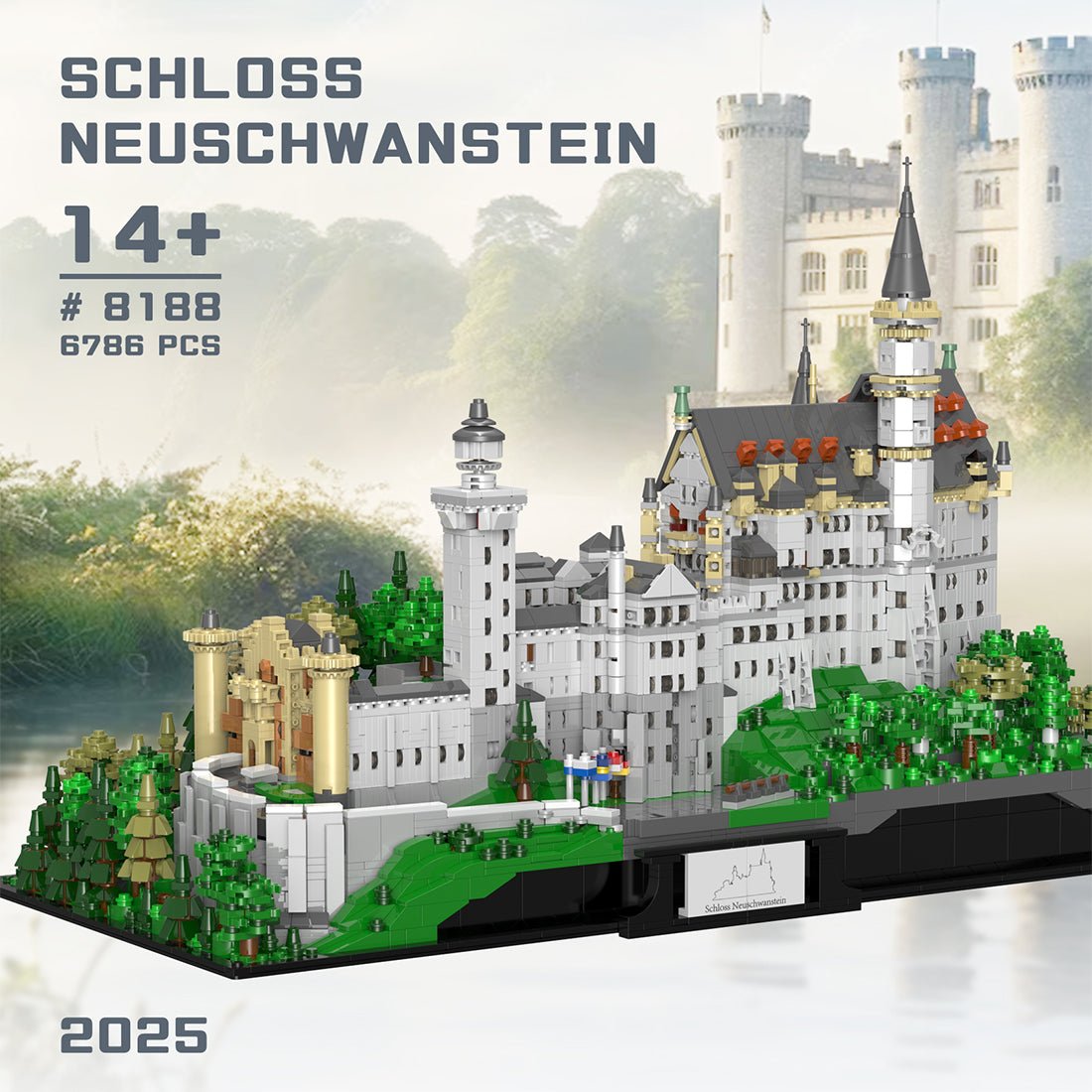 1/30 Scale German Neuschwanstein Castle Klemmbausteine - LesDiy - Klemmbausteine