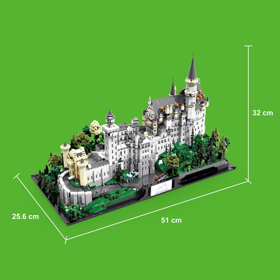 1/30 Scale German Neuschwanstein Castle Klemmbausteine - LesDiy - Klemmbausteine