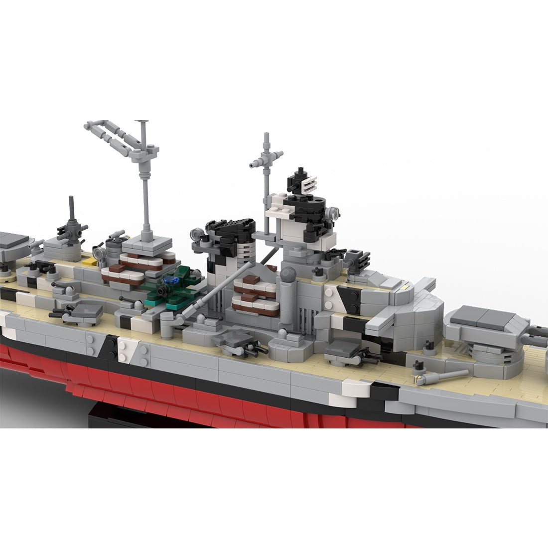 1/300 Bismarck - Class Battleship Klemmbausteine - LesDiy - Klemmbausteine