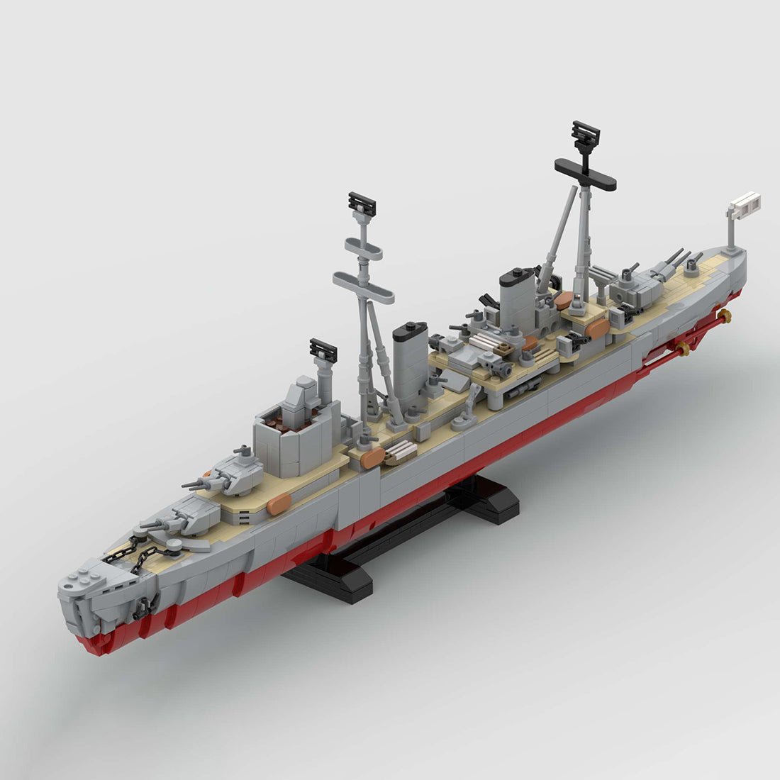 1/300 Scale Arethusa Class Light Cruiser Klemmbausteine - LesDiy - Klemmbausteine