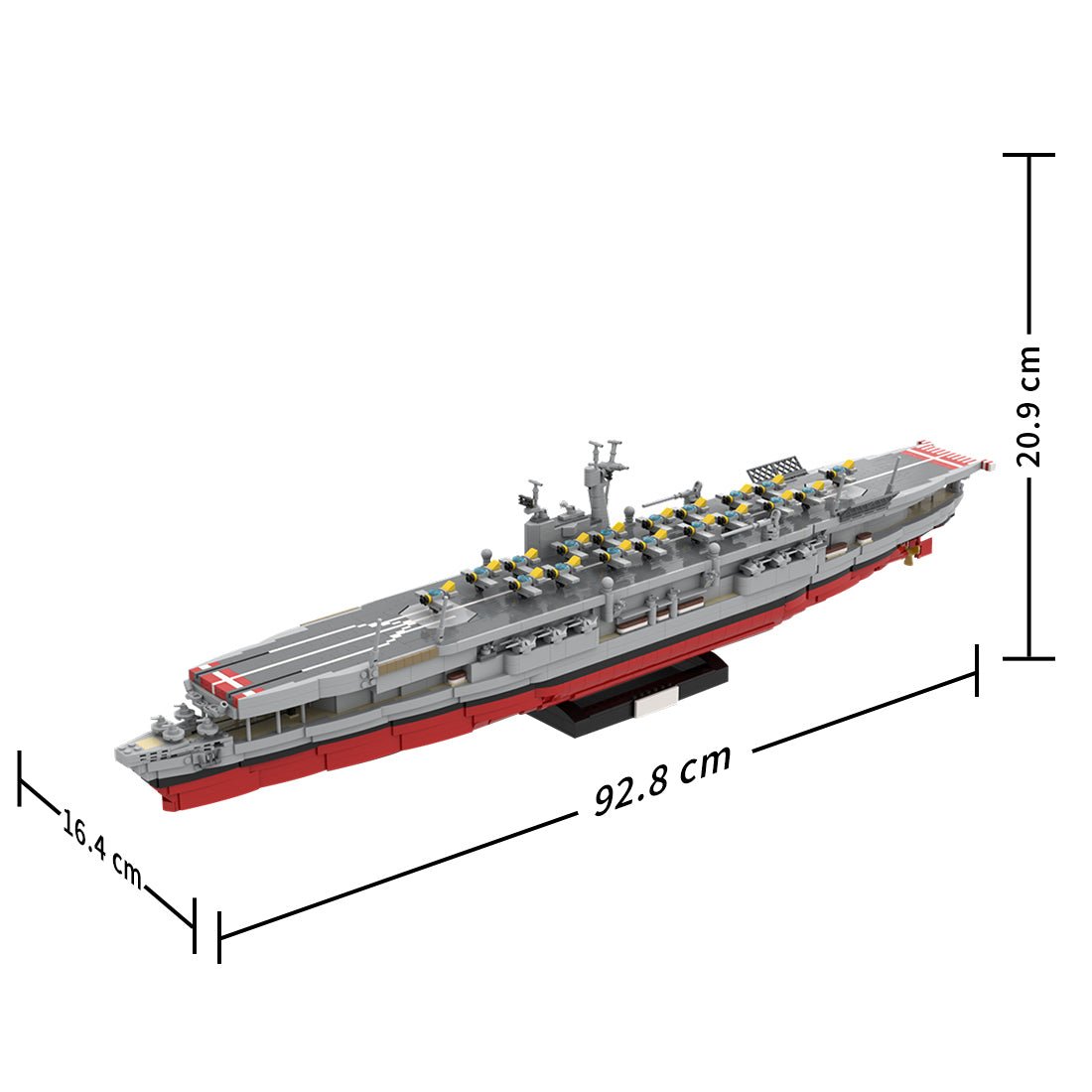 1/300 Scale German X - Class Manfred von Richthofen H - 39 Aircraft Carrier Klemmbausteine - LesDiy - Klemmbausteine