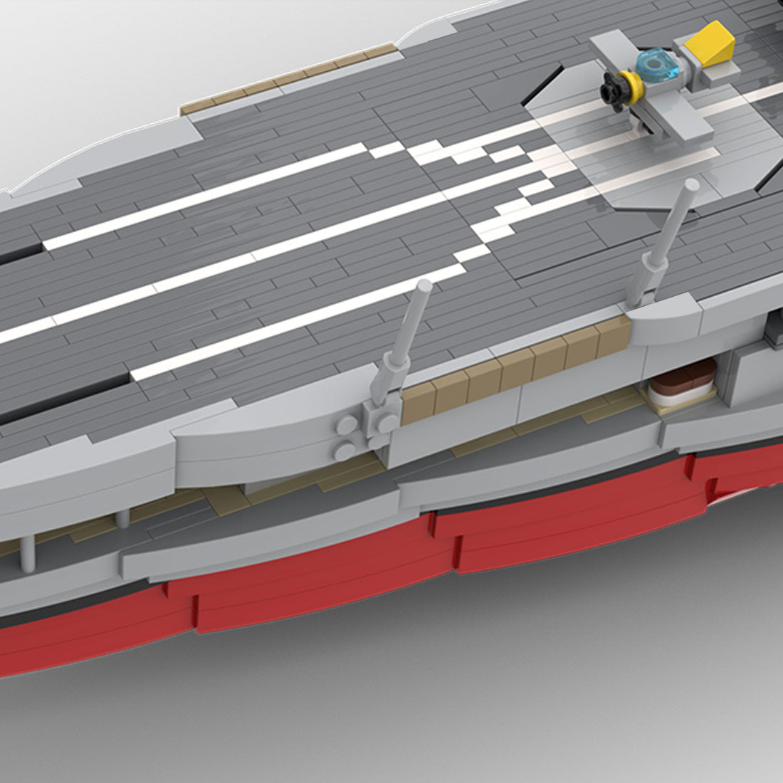 1/300 Scale German X - Class Manfred von Richthofen H - 39 Aircraft Carrier Klemmbausteine - LesDiy - Klemmbausteine