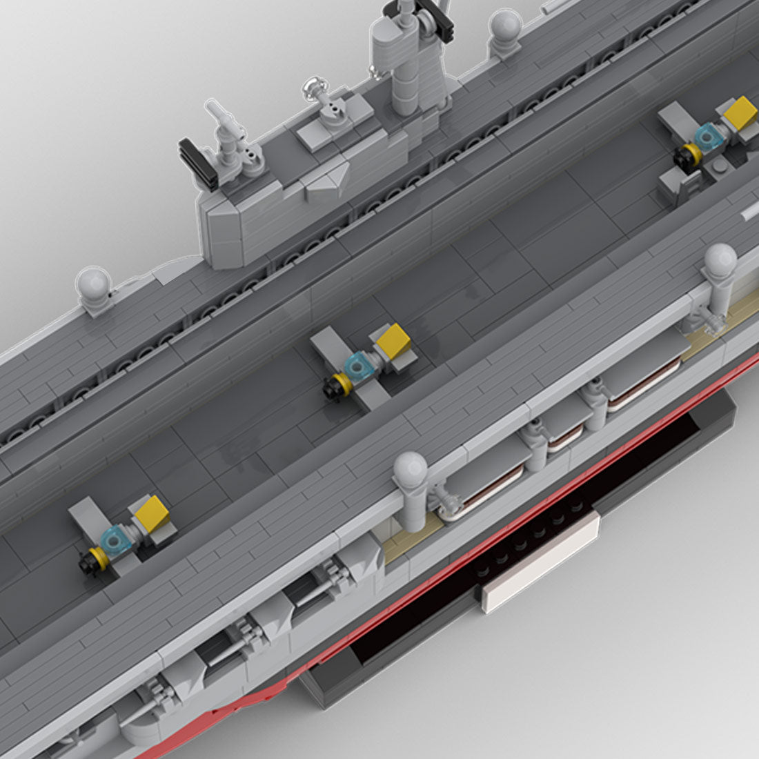 1/300 Scale German X - Class Manfred von Richthofen H - 39 Aircraft Carrier Klemmbausteine - LesDiy - Klemmbausteine