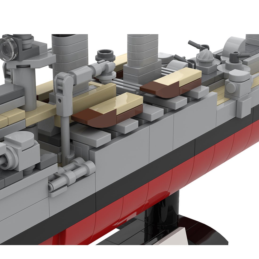 1/300 Scale Light Cruiser Klemmbausteine - LesDiy - Klemmbausteine