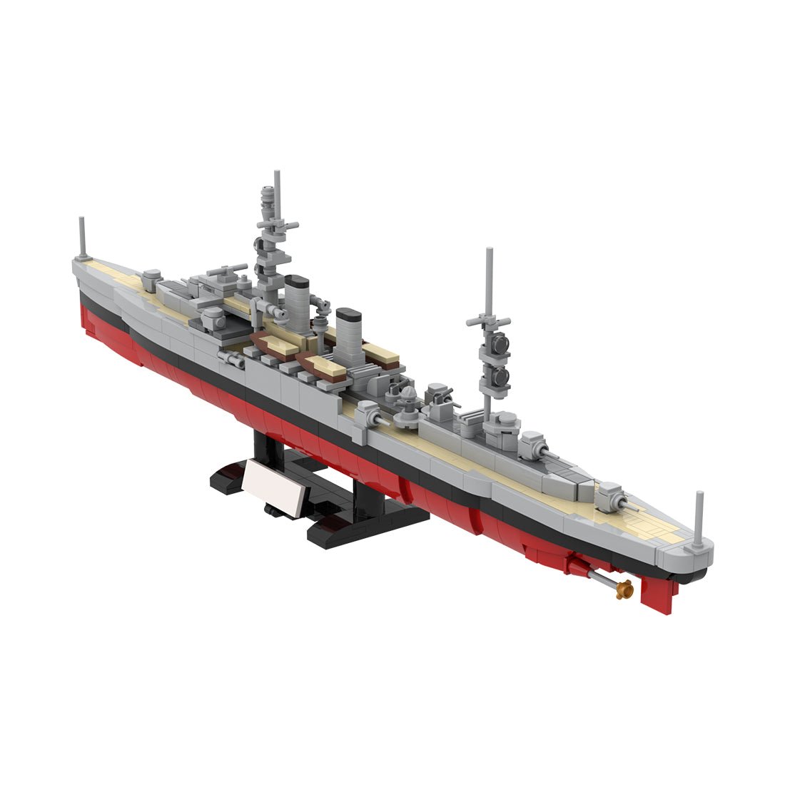 1/300 Scale Light Cruiser Klemmbausteine - LesDiy - Klemmbausteine