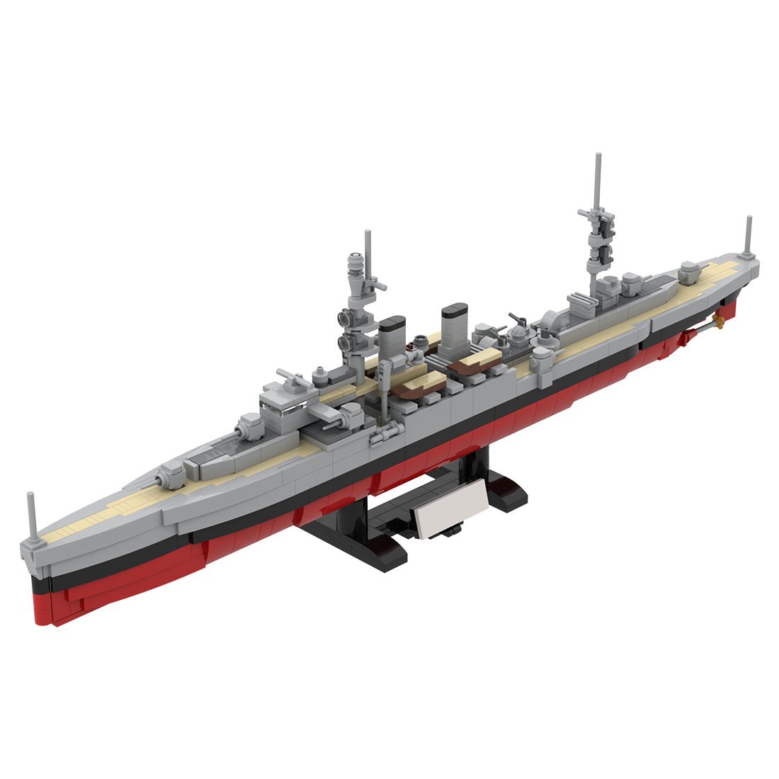 1/300 Scale Light Cruiser Klemmbausteine - LesDiy - Klemmbausteine