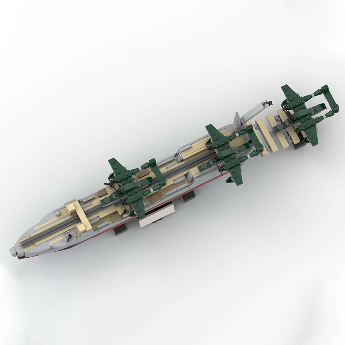 1/300 Scale Seaplane Carrier Klemmbausteine - LesDiy - Klemmbausteine