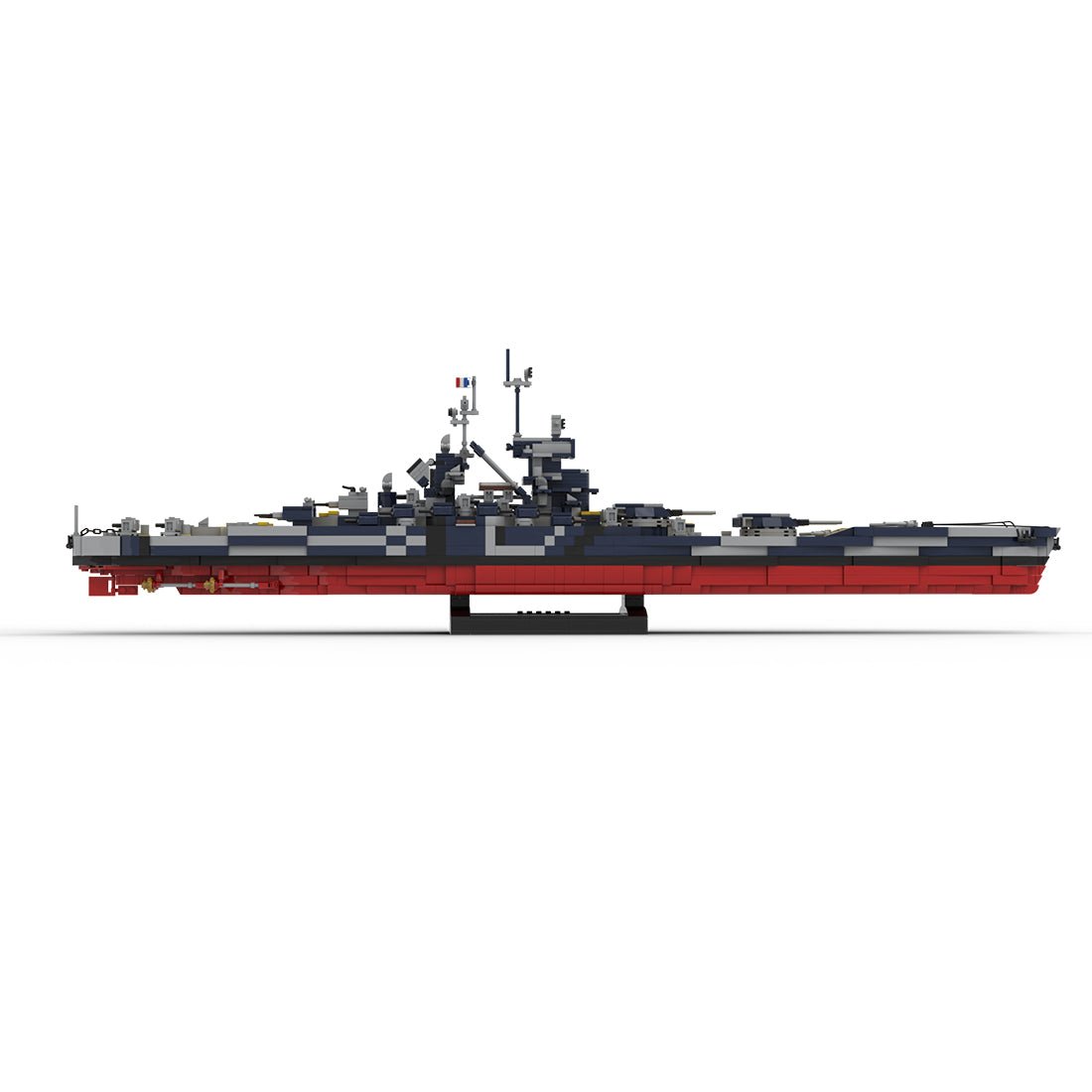 1/300 Scale WWII French Battleship Jean Bart Klemmbausteine - LesDiy - Klemmbausteine
