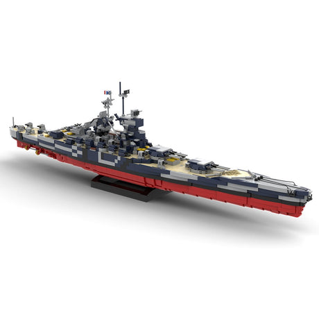 1/300 Scale WWII French Battleship Jean Bart Klemmbausteine - LesDiy - Klemmbausteine