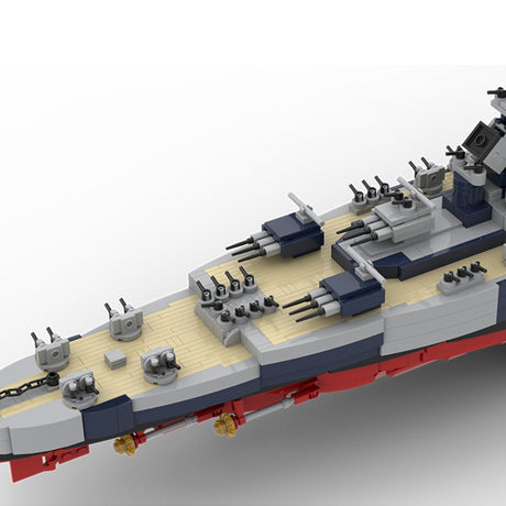 1/300 Scale WWII French Battleship Richelieu Klemmbausteine - LesDiy - Klemmbausteine
