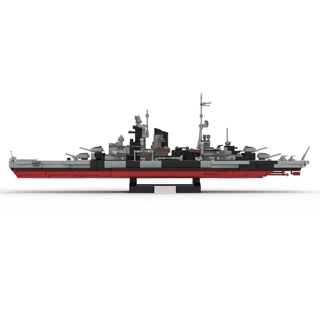 1/300 Scale WWII German Admiral Hipper Cruiser Klemmbausteine - LesDiy - Klemmbausteine