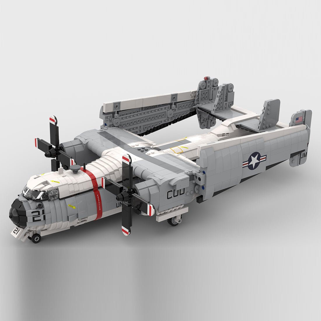 1/35 Scale US Military C - 2 Transport Aircraft Klemmbausteine - LesDiy - Klemmbausteine