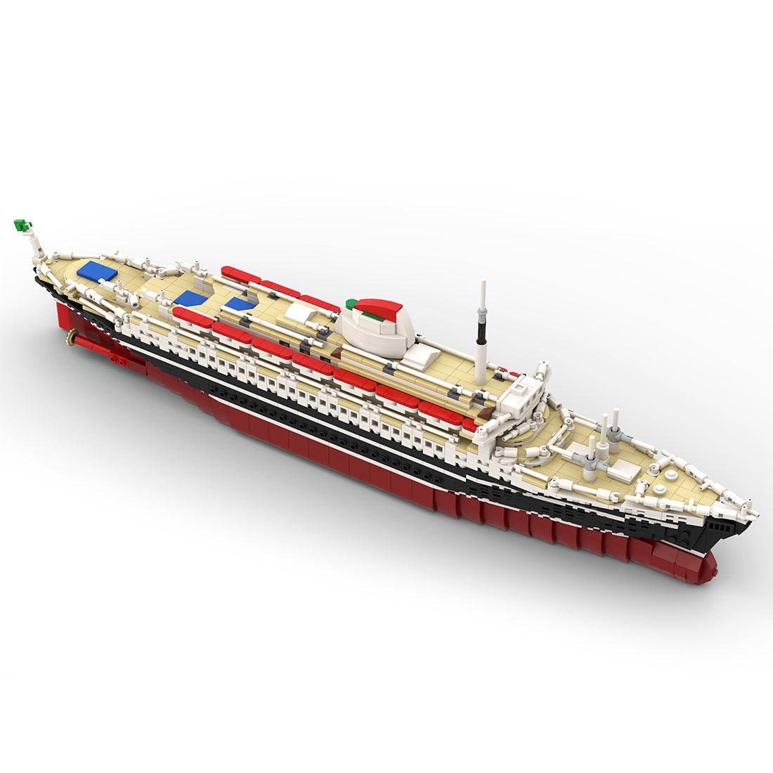 1/400 MOC - 71804 Andrea Doria Bausteine Schiff Klemmbausteine - LesDiy - Klemmbausteine