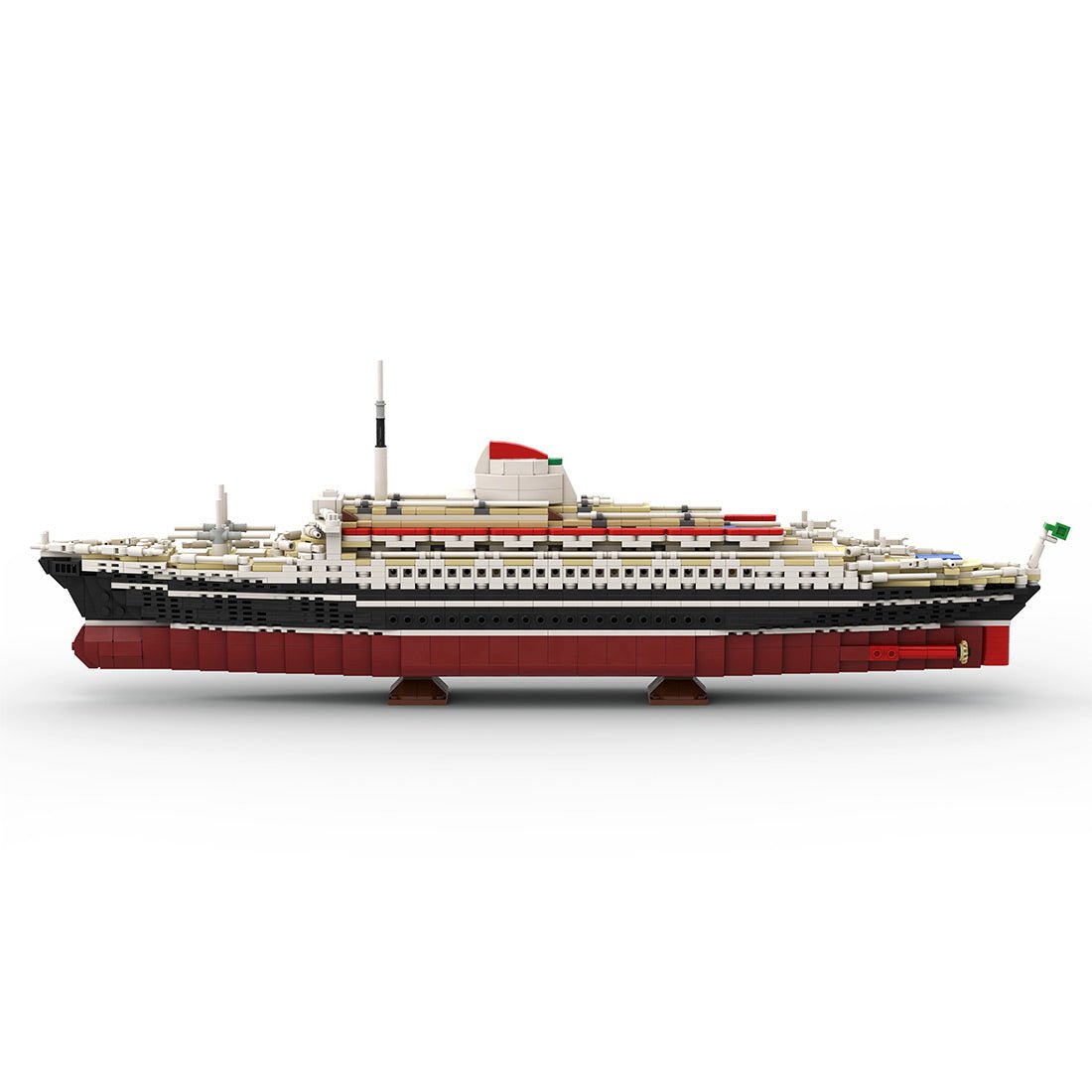1/400 MOC - 71804 Andrea Doria Bausteine Schiff Klemmbausteine - LesDiy - Klemmbausteine