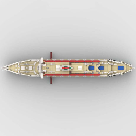 1/400 MOC - 71804 Andrea Doria Bausteine Schiff Klemmbausteine - LesDiy - Klemmbausteine