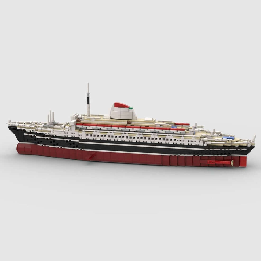 1/400 MOC - 71804 Andrea Doria Bausteine Schiff Klemmbausteine - LesDiy - Klemmbausteine