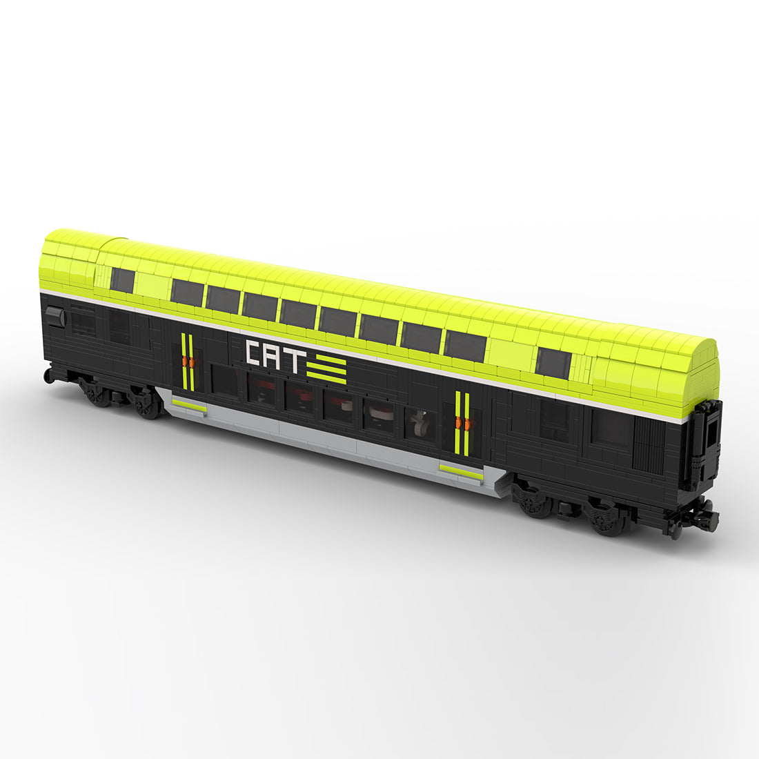 MOC-235961 City Airport Train (CAT) train passenger car - motorized Klemmbausteine