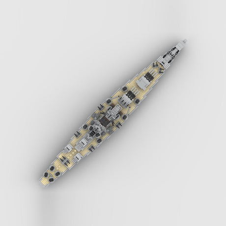 1/485 Scale French Battleship Richelieu Klemmbausteine - LesDiy - Klemmbausteine