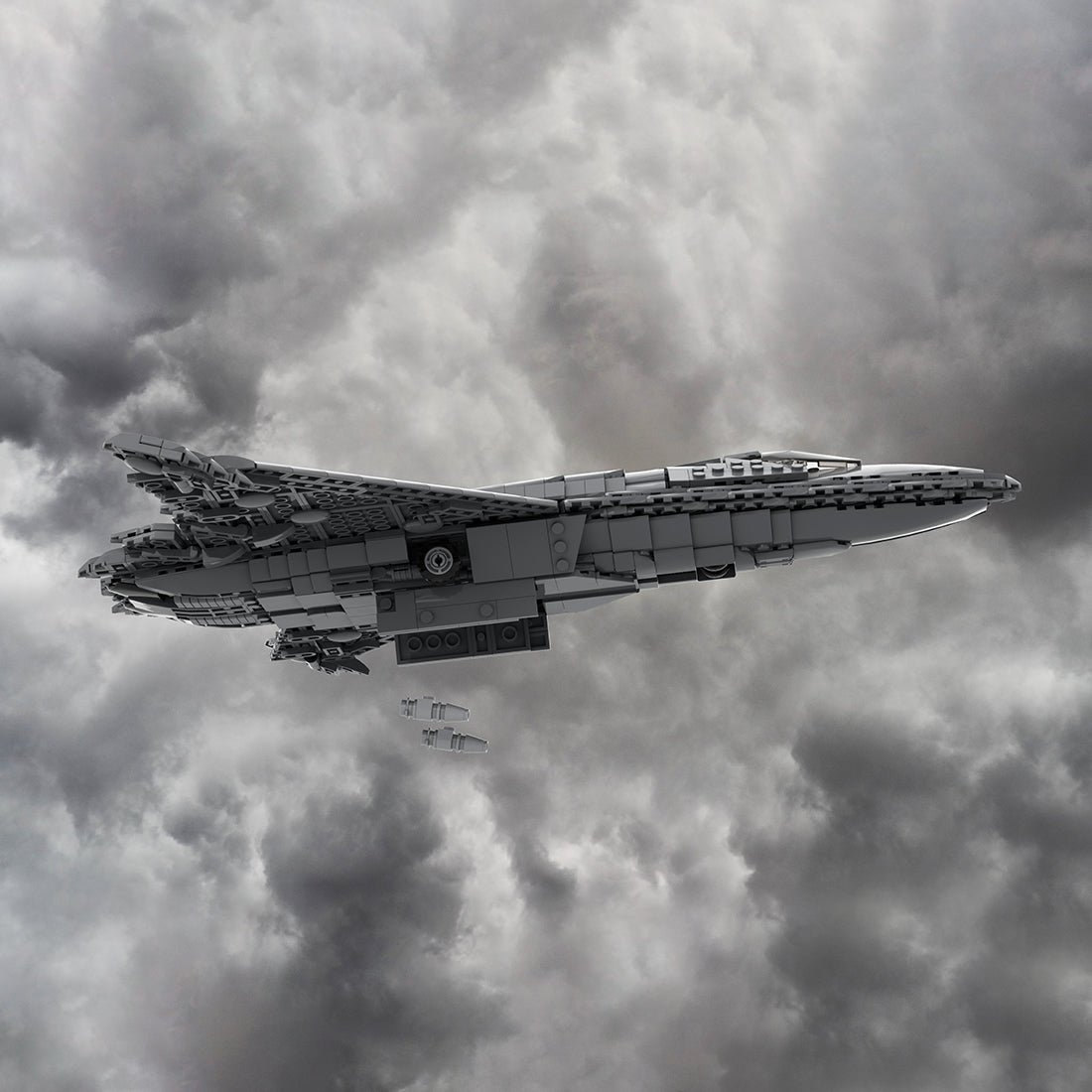 1/60 Scale sixth - generation Aircraft J - 50 Military Klemmbausteine - LesDiy - Klemmbausteine