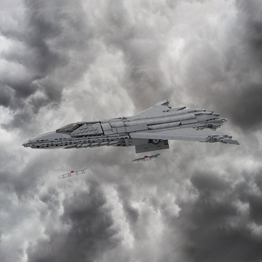 1/60 Scale sixth - generation Aircraft J - 50 Military Klemmbausteine - LesDiy - Klemmbausteine