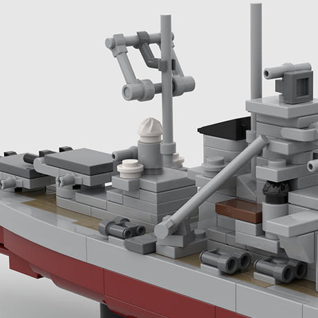 1/700 Scale German Bismarck Cruiser Military Klemmbausteine - LesDiy - Klemmbausteine