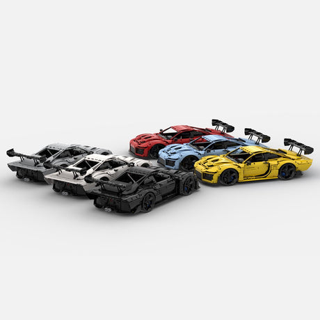 1/8 Maßstab 935 Sportwagen Tech Klemmbausteine - LesDiy - Klemmbausteine