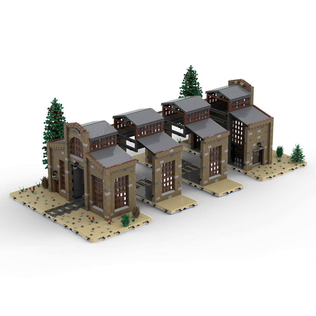 MOC-139273 Union Crane and Shovel Warehouse Klemmbausteine