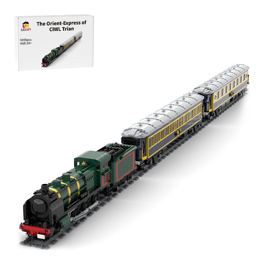 The Orient-Express of CIWL Train Klemmbausteine
